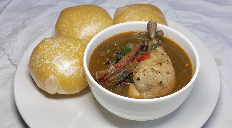 Eba and soup